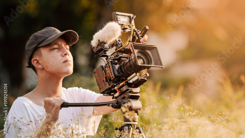 Bilde på lerret young filmmaker