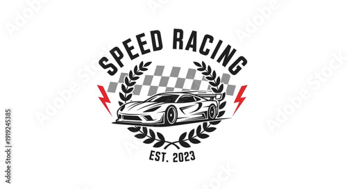 Speed Racing Car Logo Design.