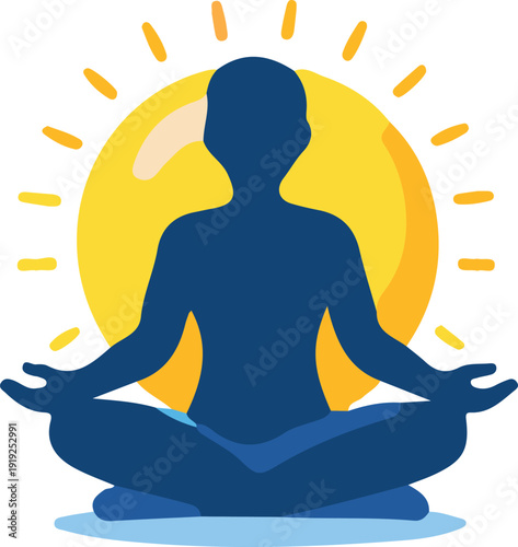silhouette of yoga pose