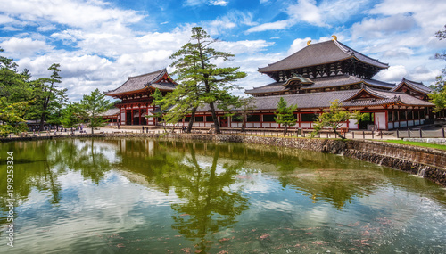 Schilderij op canvas Todai-ji (Eastern Great Temple) founded in 8th century, Nara, Japan