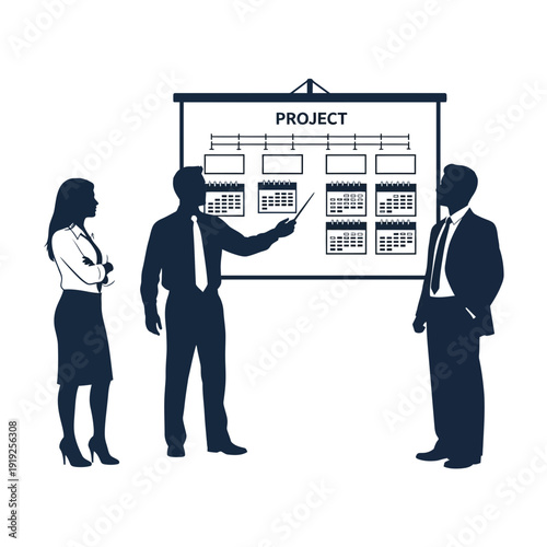 Business Professionals Discussing Project Plan.