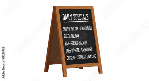 Daily specials wooden sign.