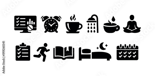 Music and instruments icon set. Musical, band, concert, sound, outline icons collection