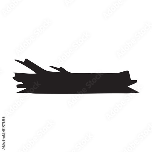 vector illustration of a black and white wood