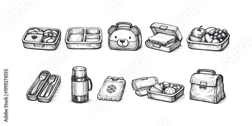 Food and kitchen solid icon set. Cooking and kitchenware icon solid collection.