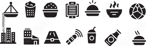 set of vector icons for web