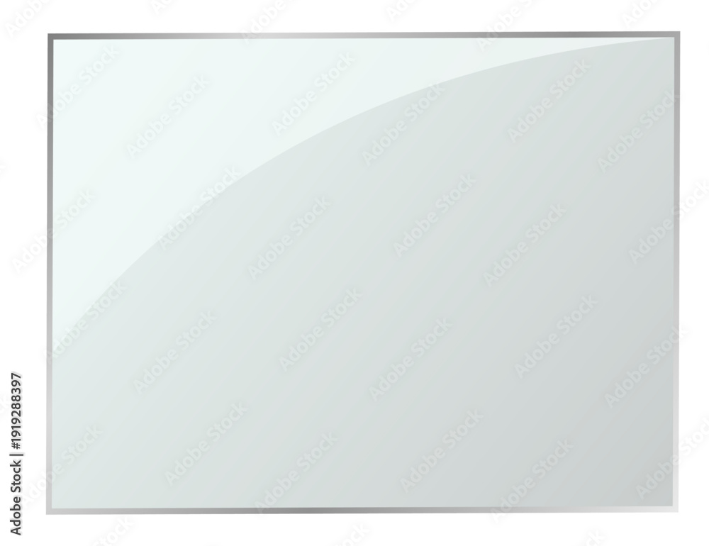 Ταπετσαρία Realistic transparent glass panel with glossy reflection isolated on transparent background