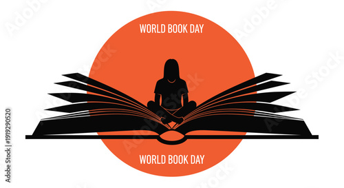 World Book Day icon vector