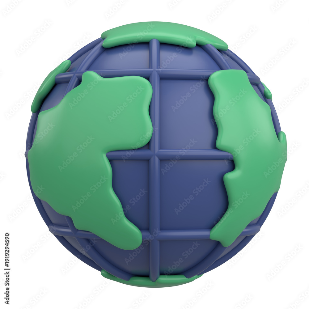 Φωτογραφία 3D globe. 3D earth. 3D illustration.