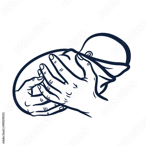 Hands Being Washed With Soap and Water as part of a Hygiene Routine.