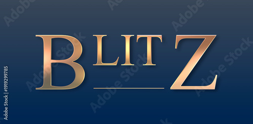 Testo BLITZ con font variabile e sfondo colorato