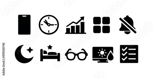 Music and instrument icon set. Flat musical, guitar, piano, drum, note icons collection.