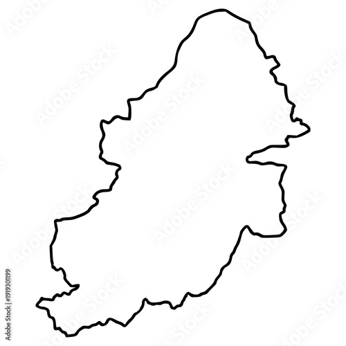 Birmingham map illustration hand drawn outline vector