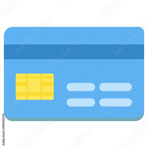 Cuadro en lienzo Credit card icon vector illustration for payment, banking, finance, transaction, and online shopping concepts