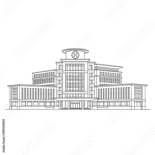 vector illustration of a building