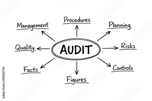 audit mind map - financial and business review concepts