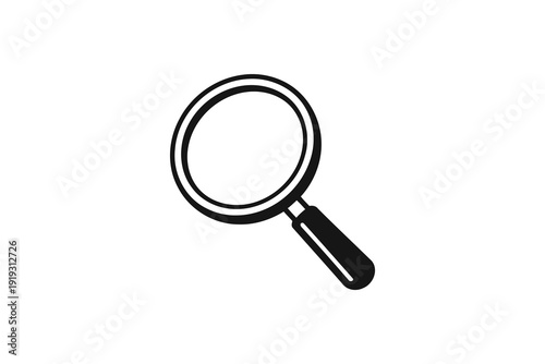 simple magnifying glass icon for search and discovery