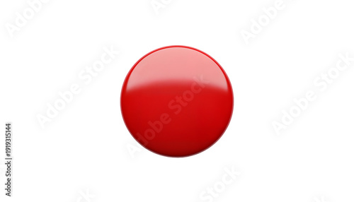 фотографія Red magnet or pin badge
