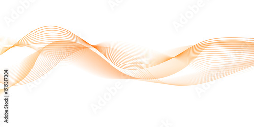 Futuristic golden line blend wave lines on transparent background. abstract background with line and curve concept .Design template for cover, business.. Vector geometric backgrounds.	
