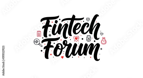 Fintech forum title design