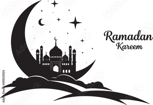 Minimalist black silhouette of a bird in flight against white background