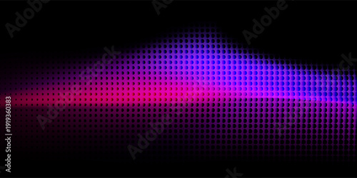 abstract with a solid black background combined with gradients of purple, magenta, and blue that spread horizontally gives a simple feel