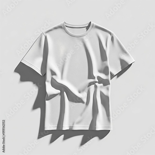 Premium T-Shirt Mockup – Realistic Cotton Pique Shirt Template for Branding Presentation