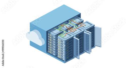 Cloud Storage Server with Multiple Hard Drives and Connectivity.