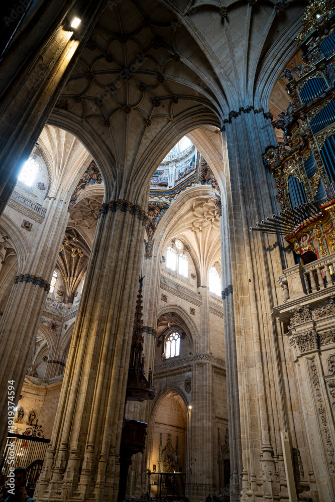 Fototapeta premium Interior view of Salamanca Cathedral in Spain.. Salamanca Cathedral, Spain