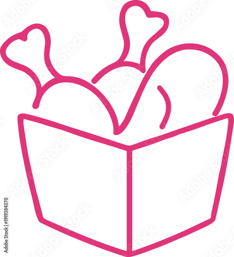 Fried Chicken Box Icon