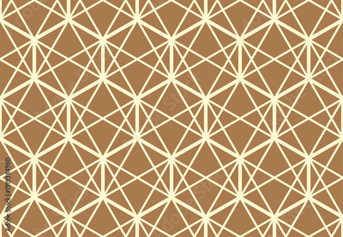 The geometric pattern with lines. Seamless vector background. Golden and beige texture. Graphic modern pattern. Simple lattice graphic design