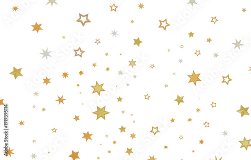 Festive gold star confetti ...
