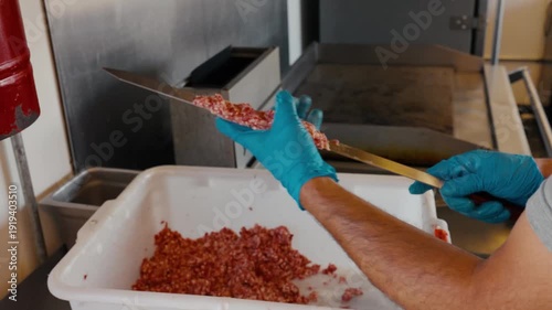 Preparing Raw Kebab Skewers – Traditional Middle Eastern Meat Cooking Preparation