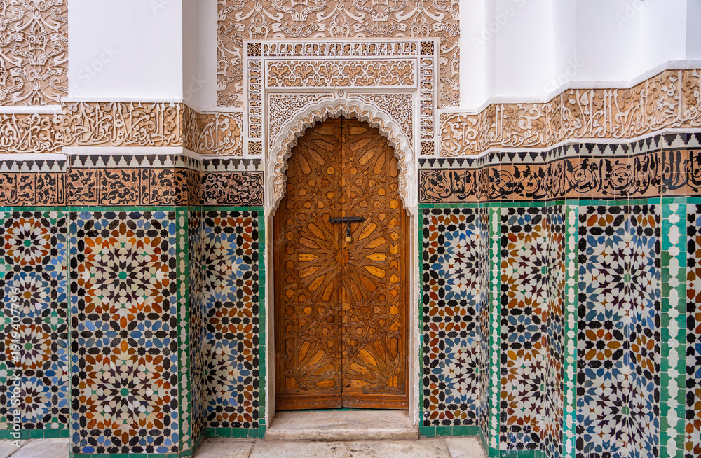 Φωτογραφία Urlaub in Marokko, Marrakesh, Afrika: Attraktion Medersa Ben Youssef - die histo