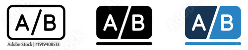 ab testing split comparison icon
