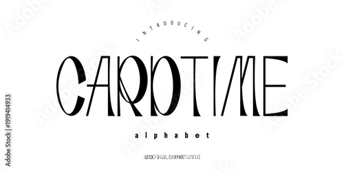 Cardtime Font is a Elegant modern display font with artistic elongated strokes, stylish curves, and fashion-editorial feel for branding or titles.
