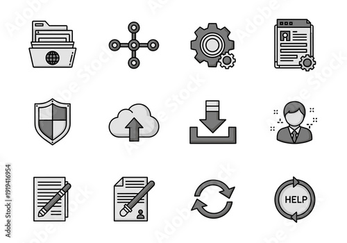 A minimalist icon evoking creativity and productivity, ideal for websites or apps focused on writing and planning.