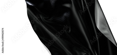 Close-up of black carbon fi...