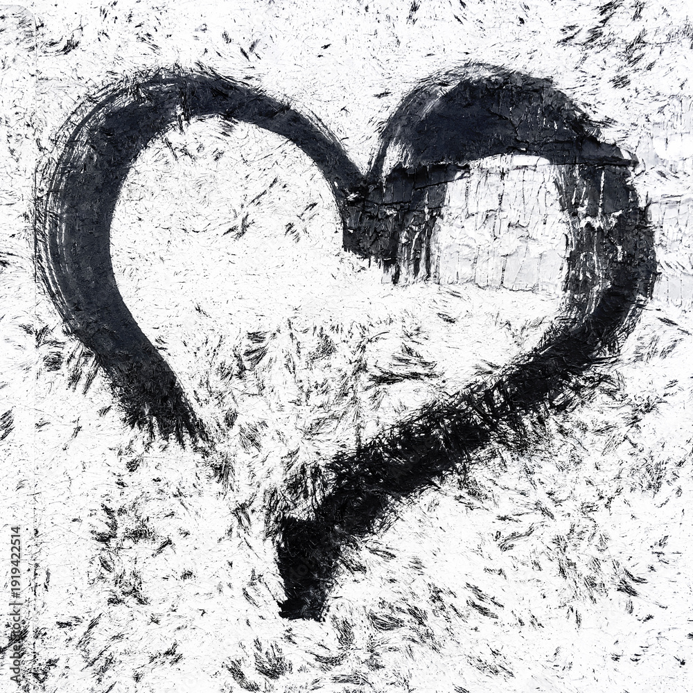 Fototapeta premium Black heart