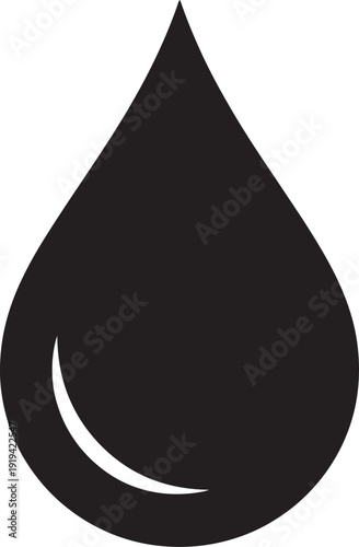 Water drop icon liquid symbol health care