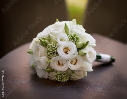 Wallpaper Mural a small wedding bouquet of white flowers Torontodigital.ca