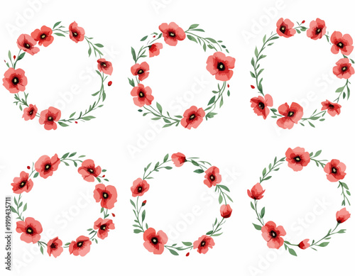 Rustic Floral Frame in Soft Earthy Shades