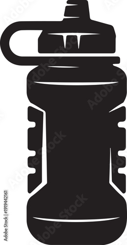 Hydration bottle vector illustration sport fitness gym accessory container design