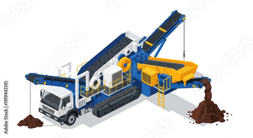 Heavy machinery for construction and excavation work.