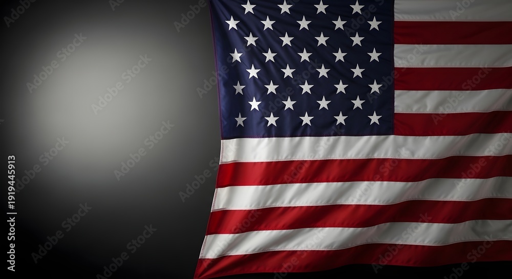 Fototapeta premium Memorial day tribute honoring fallen heroes with american flag