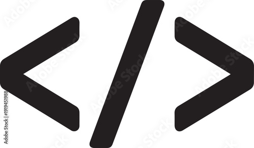 modern Code bracket vector icon