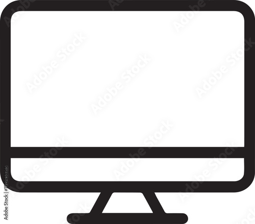 vector computer monitor icon