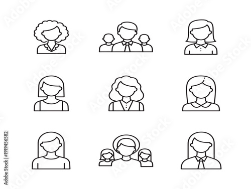 Dynamic crowd of people outline illustration with social gathering concept