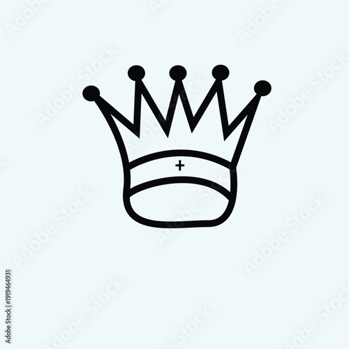 Chess Symbols  black and white clipart 