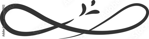 Divider ornamental classic elegant hand drawing element